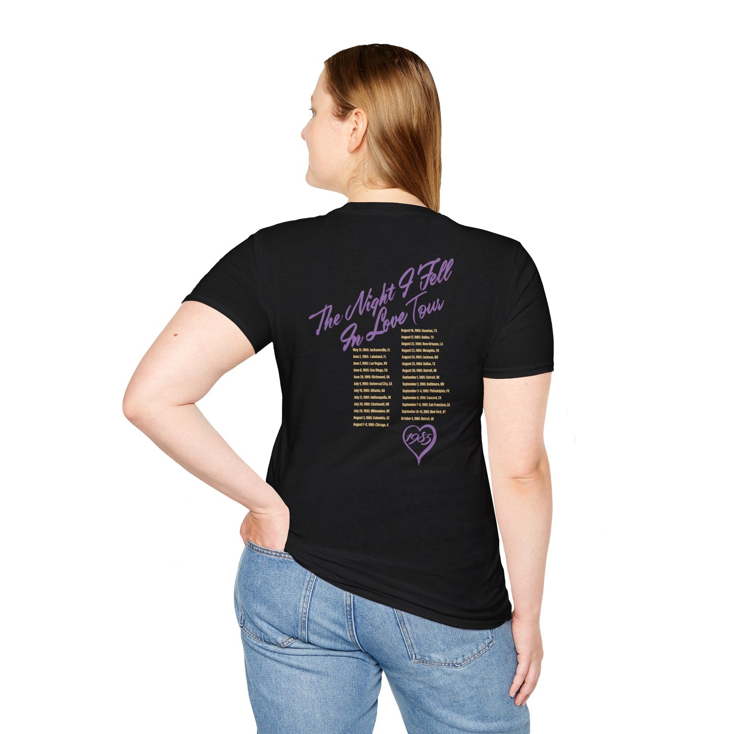 1985 Tour T-Shirt by LV (Black)