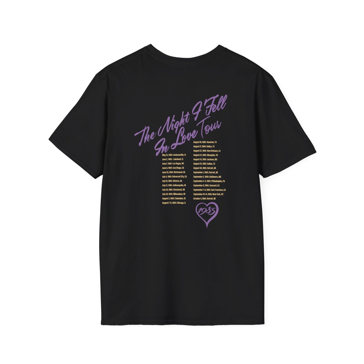 1985 Tour T-Shirt by LV (Black)