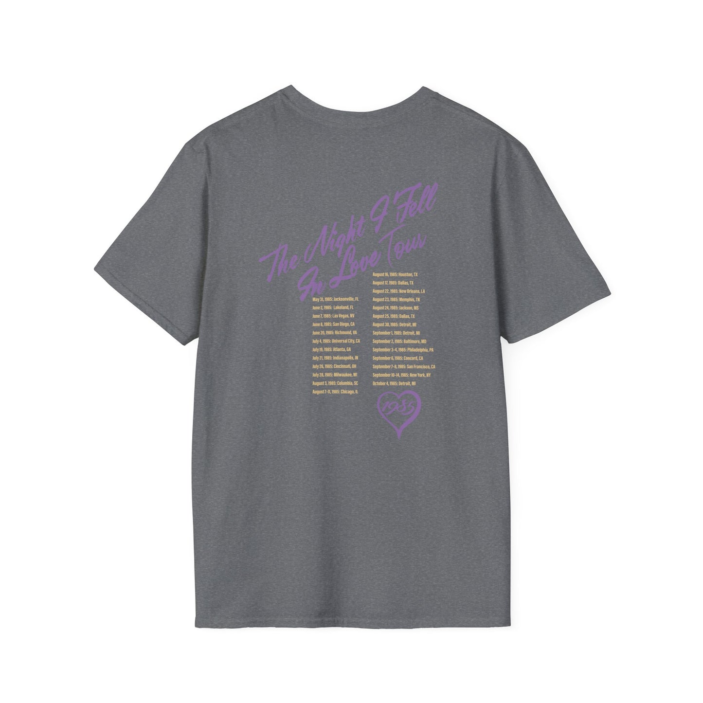 The Night I Fell In Love 1985 Tour T-Shirt (Heather Grey)
