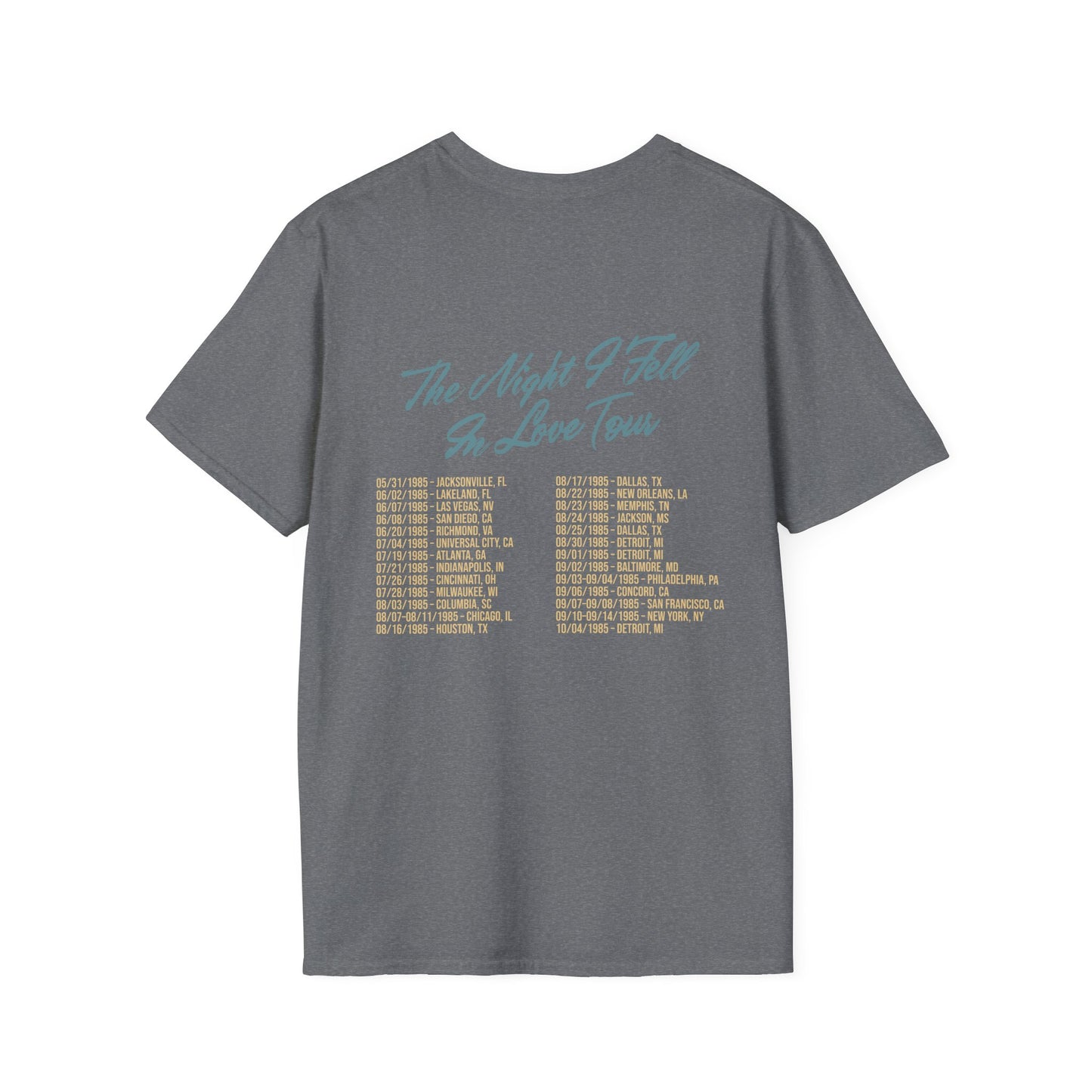 The Night I Fell In Love Tour T-Shirt (Heather Grey)
