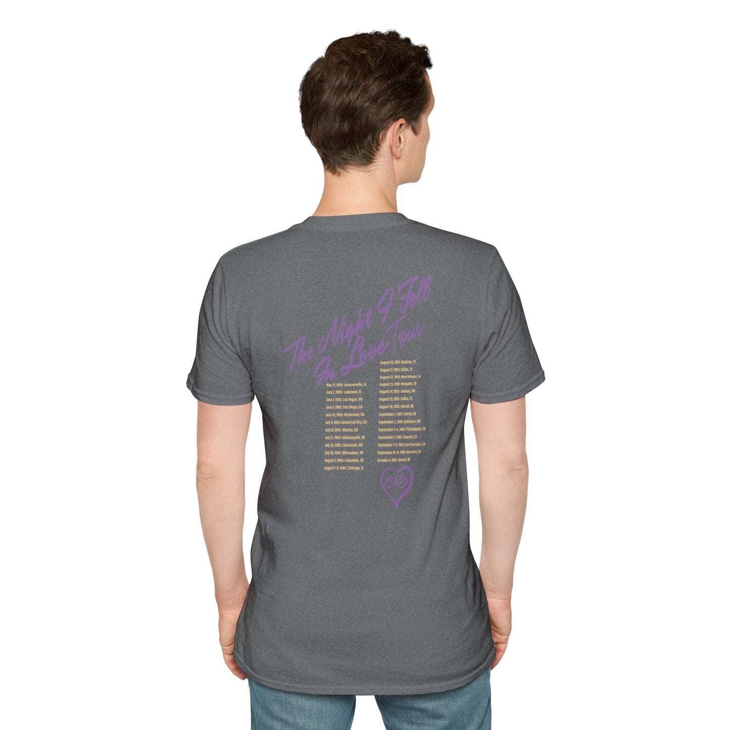 The Night I Fell In Love 1985 Tour T-Shirt (Heather Grey)