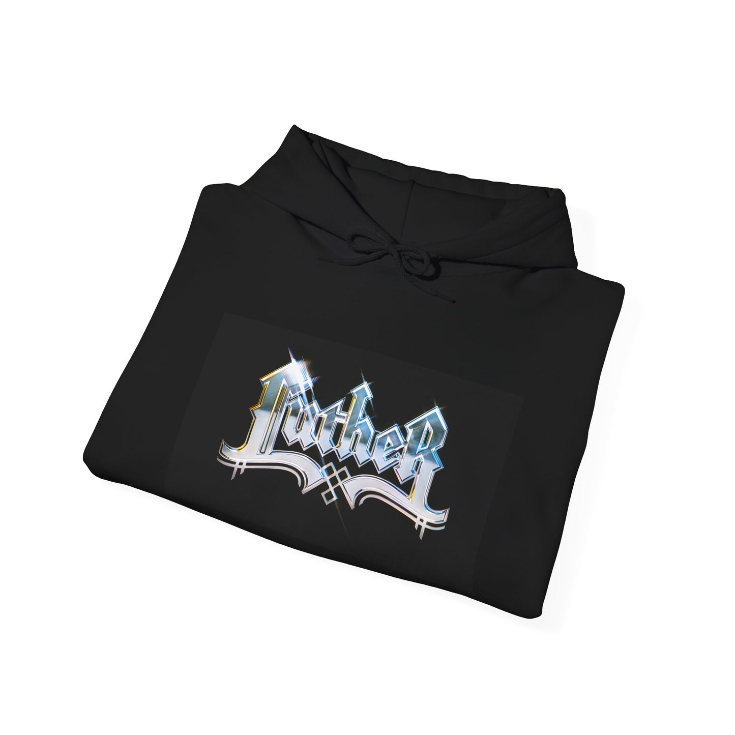 Luther Hoodie Unisex Heavy Blend™ Black Pullover Sweatshirt