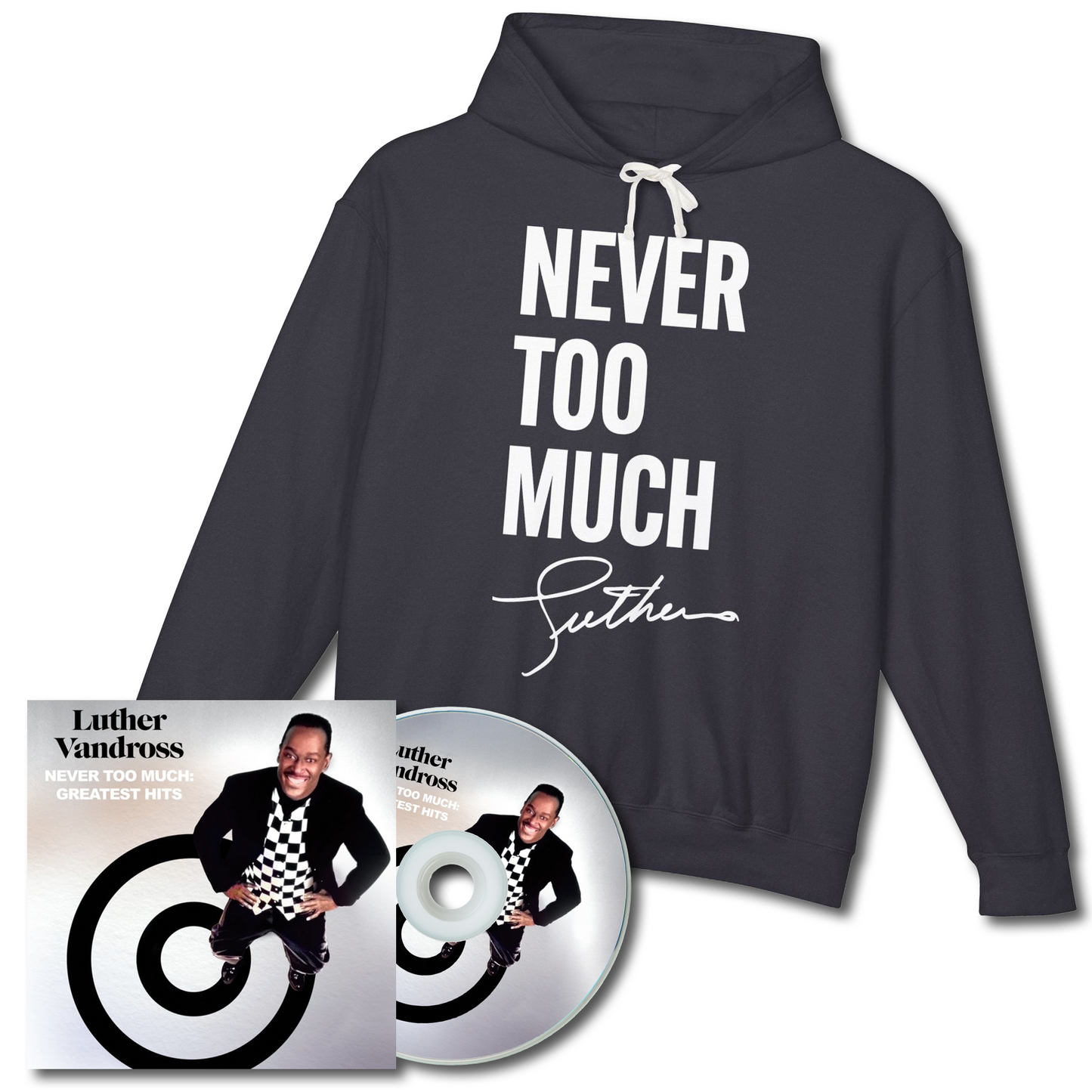 Never Too Much Hoodie + CD - Pre-Order