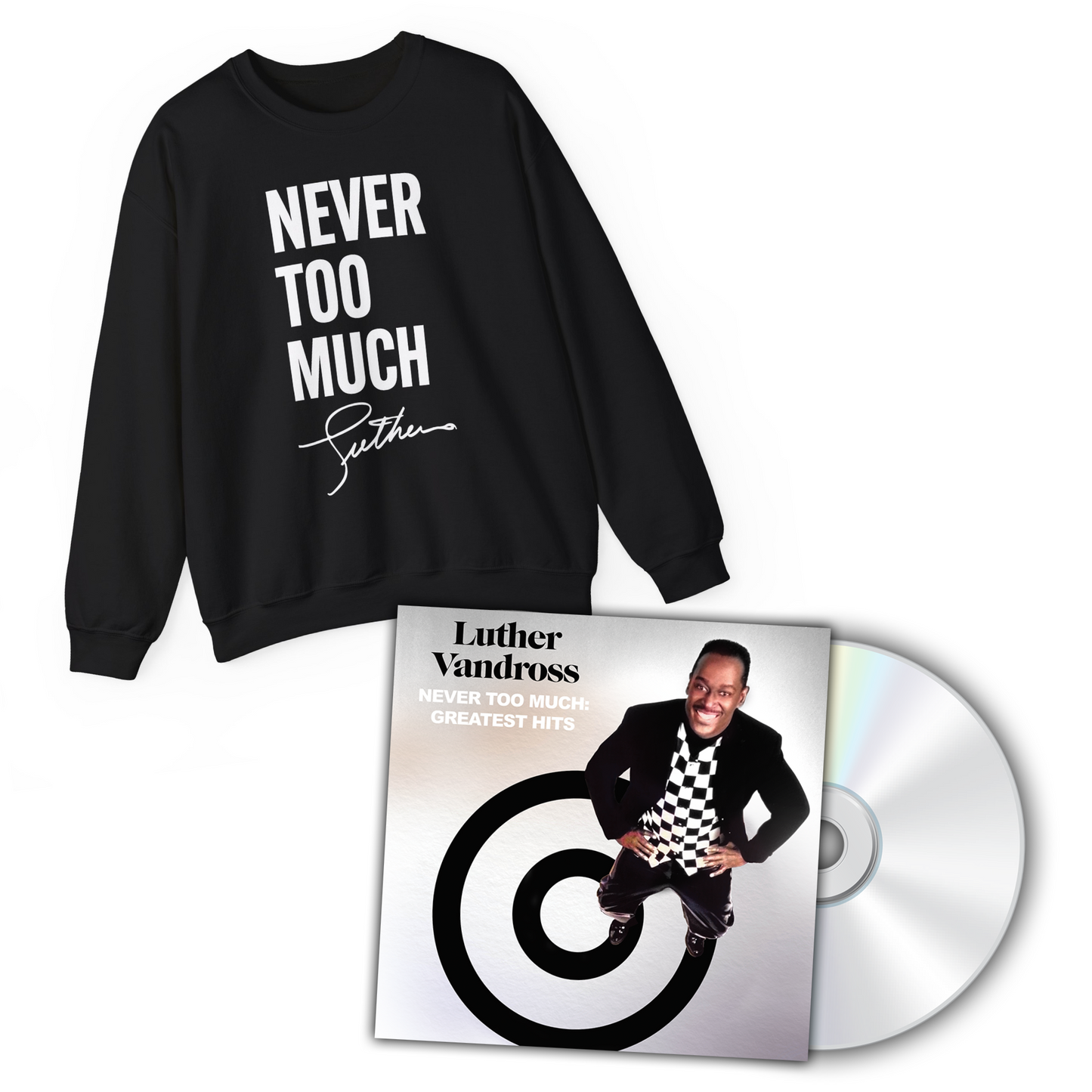 "Never Too Much" Crewneck Sweatshirt + CD